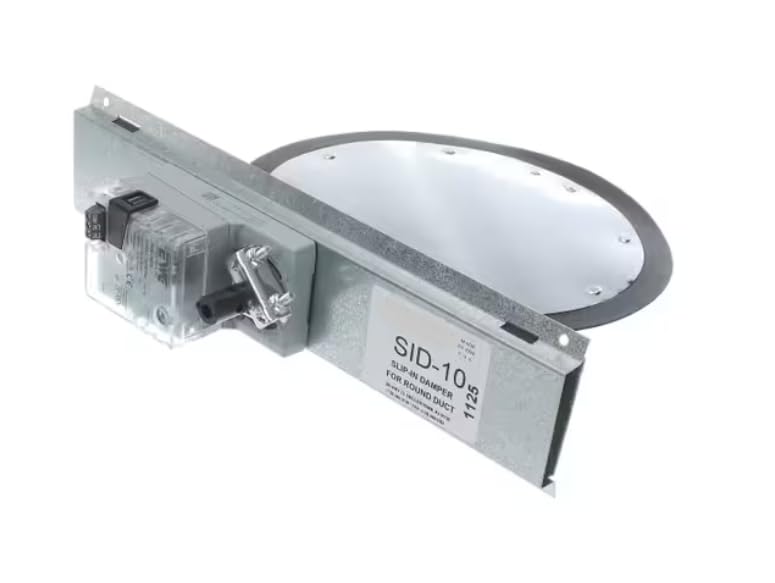 Fits Rheem SID-10 1125 2722241-380111 0101 Damper Assembly, Round, Slip-In, 10"