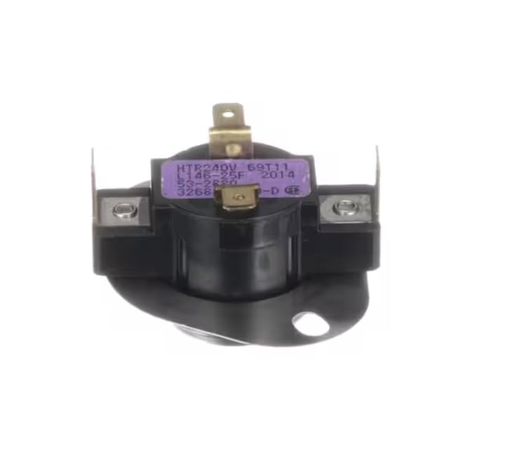Fits Whirlpool L146-25F 2014 326843 Operating Thermostat, 240 Volt Internal Heater, L146-25F, Dryer for AYE1200AKW, AYE2200AGW, CDE22B7M