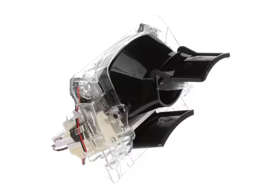 W10890008 W11023449 Dispenser Funnel Guide/Door Assembly, Black, Refrigerator