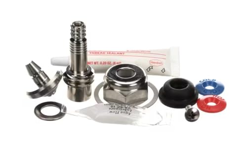 Fits Fisher 0618 VA-SP 10 136491 56507 565 Stem/Faucet Repair Kit, 3/4", Left Hand Check Lever Handle, Stainless Steel for 24546, 24562, 24597