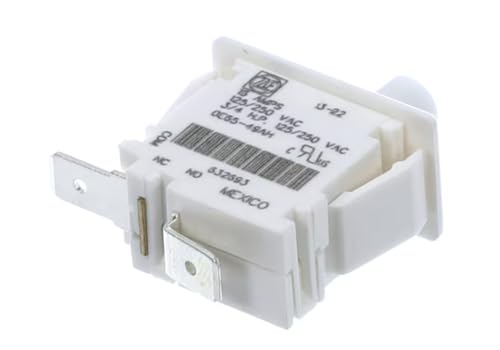 Fits Nortek 13-22 632693 Switch, Door, Pushbutton, SPST, 125/250 Volt, 5 Amp 632693R for G7SA072C-T35C1, G7SA054C-T23A1, G7SA072C-T24B1