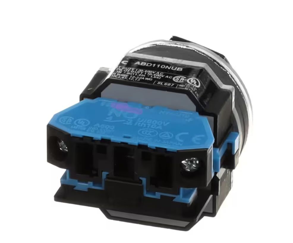 Fits LVO 8L607 Switch, Push Button, Black, Normally Open for CL10, FL10, FL14
