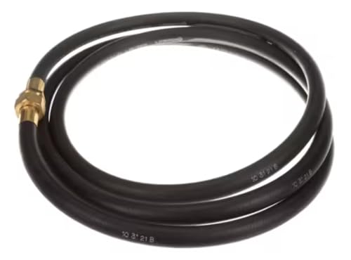 Fits Champion 10 31 21 B Hose with Brass Fittings, Wash Down, 1/2" x 10FT for CG4, CG6, DF2-M6