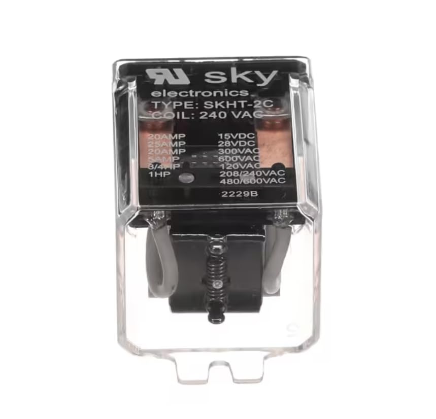 Fits Hillphoenix SKHT-2C 2229B Fan Relay, R1, DPDT, 240V Coil, Side Mount