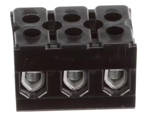 85 Amp #4-#18 600VOLT 76Amp Terminal Block, 3 Pole, 85 Amp, 600 Volt for 1767-SK-III, ECSYS-96, 500-E