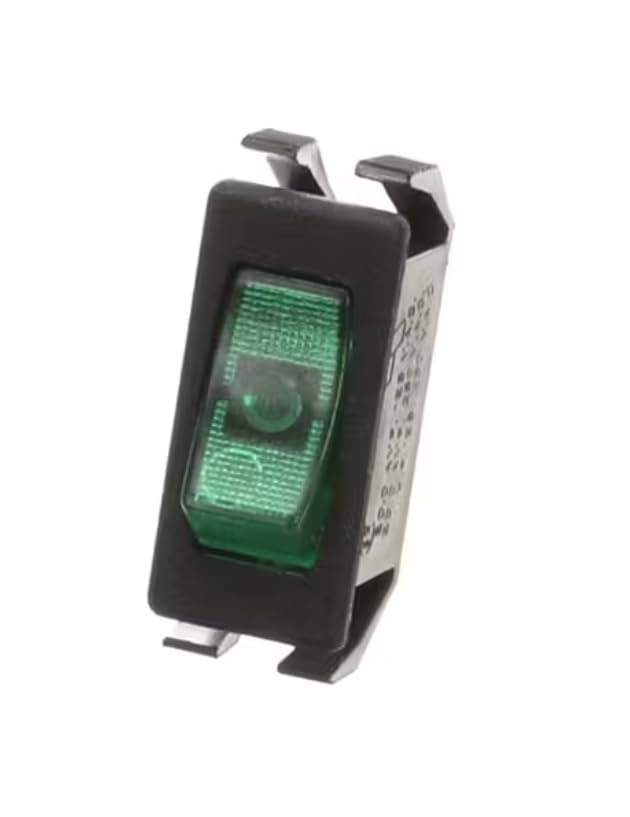 Fits Wilbur Curtis WC128 Switch, Rocker, Lighted Green, 120 Volt, SPST, Brew