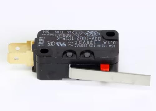 Fits TurboChef 6A 1/2HP 125250VAC 0.1A 125VDC T105 5E4 16(3) A 250V~ Switch, Interlock, NGO Oven Primary Switch Only for C3/D EW, Encore 2, Tornado 2