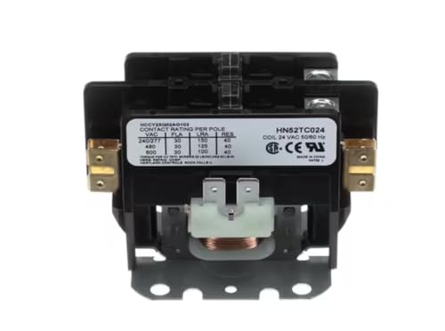 Fits Carrier HVAC XMCO-402-EBBE013VN HN52TC040 Contactor, 2 Pole, 24V 50/60HZ Coil, 40FLA