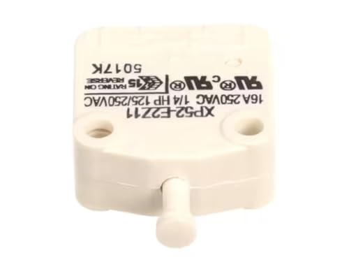Fits Kelvinator XP52-E2Z11 250VAC 1/4HP 125/250VAC 5017K Door Switch, 16 Amp, White