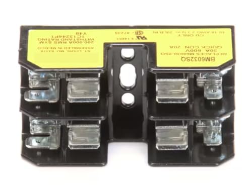Fits Champion 30A 600V 10-18 AWG E14853 CSA47235 1C13244P1 Y48 Fuse Block, 600V, 30A, 2 Pole for 1000 Series HT, 1000 Series LT, 108HDPW