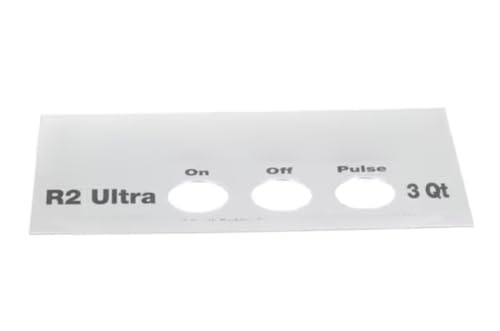 Fits Robot Coupe R2 Ultra 3 Qt Front Plate, Control Panel for R2N Ultra, R2U