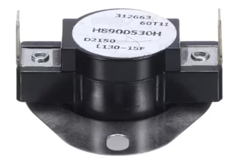 Fits Alliance Laundry Systems 312663 T-O-D 60T11 D2150 L130-15F Thermostat 115/130F for AT120CSH, AT120FG, AT120L
