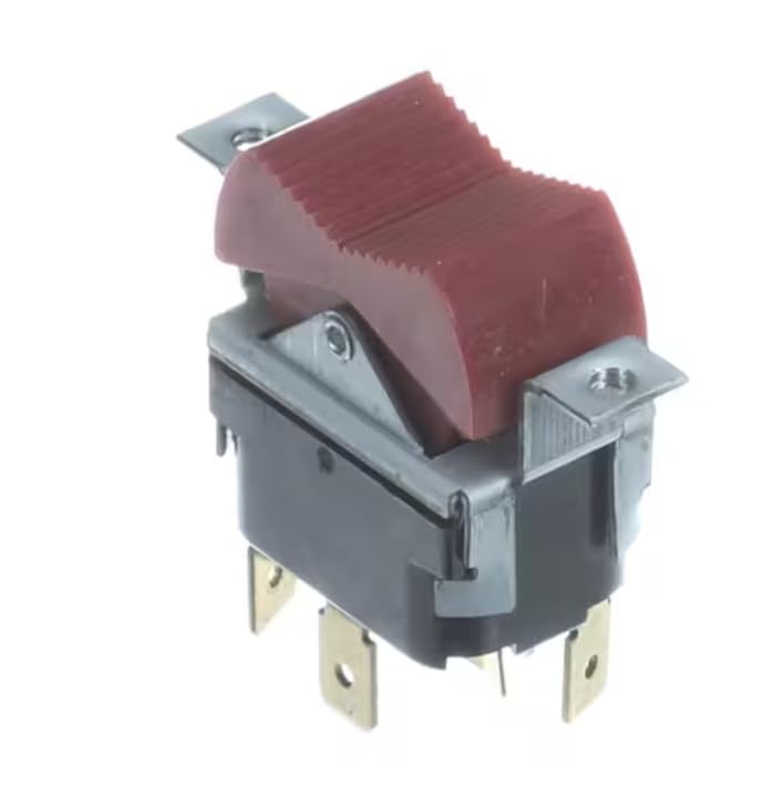 Fits Hobart 0831-1004 3/4HP J0345 Switch, Rocker, DPDT, 125-277 Volt, 15 Amp for A200, AS200