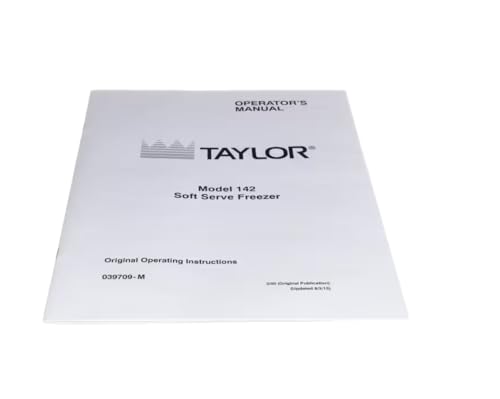 Fits Taylor 039709-M Model 142 Operation Manual