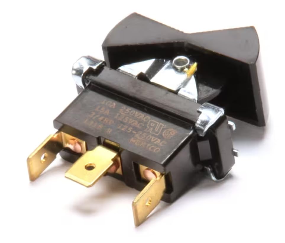 Fits Wells 1318 R 10A 250VAC 10A 250VAC 3/4 HP 125-250VAC Rocker Switch, SPDT, OC-1 for OCG136, WVOC-2HSG, WVOC-G136