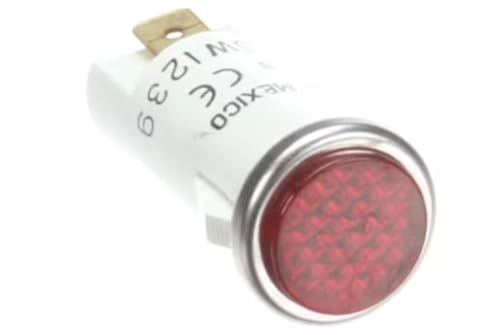 Fits Imperial 1239 250V~.5W Indicator Light, Red, 250V, ITGE/IRC/ICV/IDR for ICVD, IR-C/IHR-C, ICV