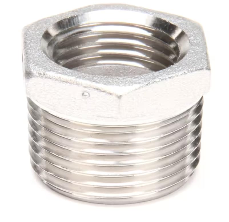 Fits BKI 141112 Bushing, Hex, 3/4" x 1/2", Stainles Steel for FKG-F, FKG-FC