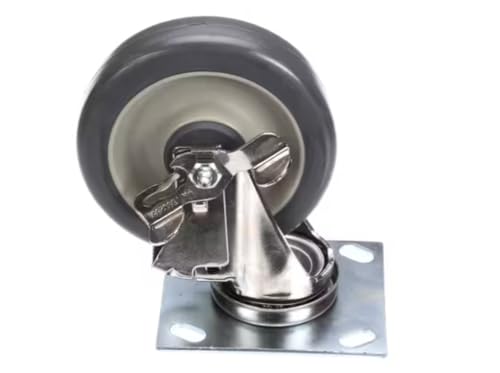 5802568 Caster with Brake, Swivel Plate, 5", FSHC-12/17 for FSCH-17W2, FSHC-12W1, FSHC-12W2