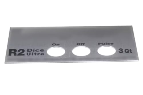 Fits Robot Coupe R2 Dice Ultra 3Qt Front Plate, Gray for R2 Ultra Dice