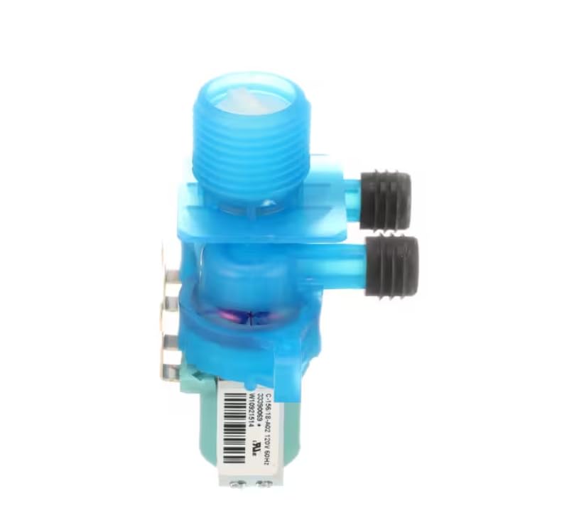Fits Whirlpool C-156/18-A02 Solenoid Valve, Cold Water, Dual Coil, 120 Volt, 60HZ, Washing Machine for WTW5500XL0, WTW5640XW3, WTW5500XL2
