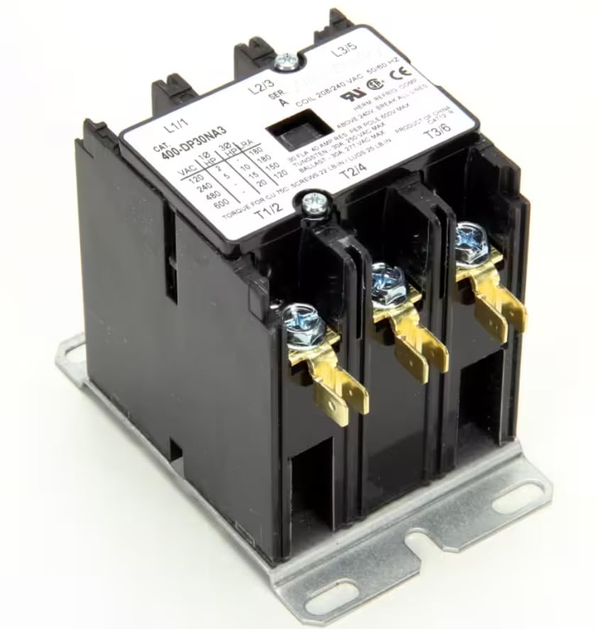 Fits AccuTemp 50/60 HZ C4712 R Contactor, 208/240V, 30A, 3 Pole for S Series, EG Series, S6 Series