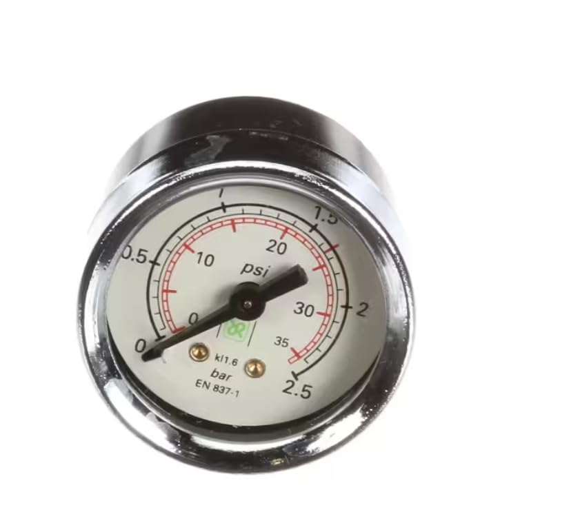 Fits Rancilio 837-1 Boiler Manometer/Pressure Gauge, 0-35 PSI for Epoca E 2, Epoca S 1, Classe 7 E Compact