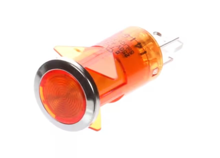 Fits Garland 1415 250V 0.5W Indicator Lamp, Lighted, Amber, 250V for MCO-E-25-C, MCO-E-5, MCO-E-5-C