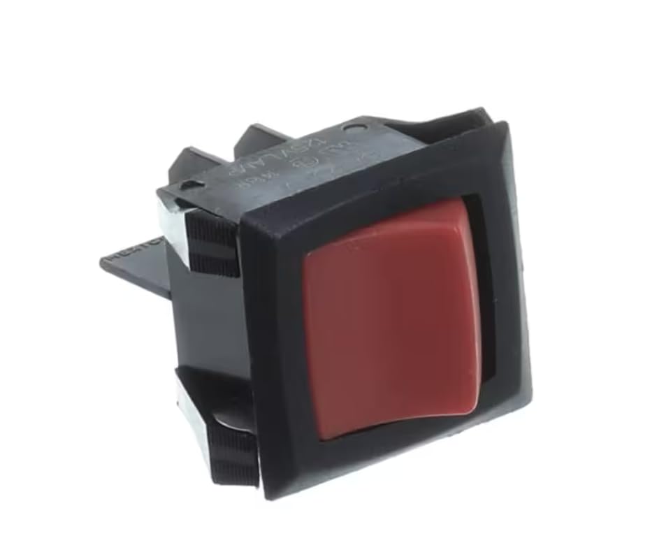 Fits Thermodyne 20A 15A 250VAC 1418R Illuminated 120V Rocker Switch for 1600NDNL, 200CT, 200NDNL