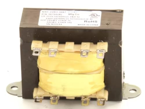 Fits Blodgett 36700(B) N13193 E3210 Transformer, 115/230V to 24V, 50/60 HZ for DFG-100, Mark V-100, DFG-200-ES