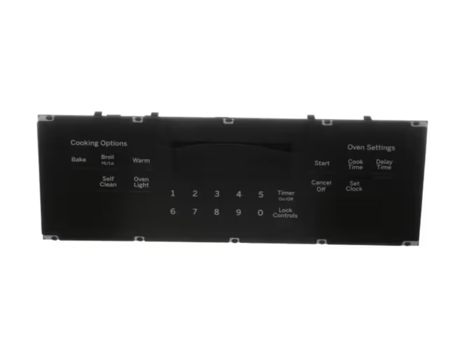 191D8985G006 789938.00 60 504 17321 UL60730-2-9 ZKJ-RANGA001 10229A-RANG4001 RANGA001 Oven Control and Overlay Assembly, Oven for JS645EL3ES, JS645EL4ES, JS645ELES
