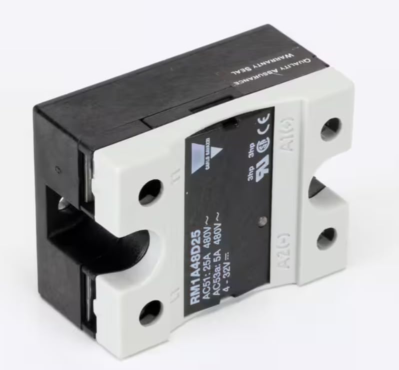 Fits Nieco AC51: 25A 480V~ AC53a: 5A 480V~ 4-32V Relay, Solid State, 480 Volt, 25 Amp, DC Coil