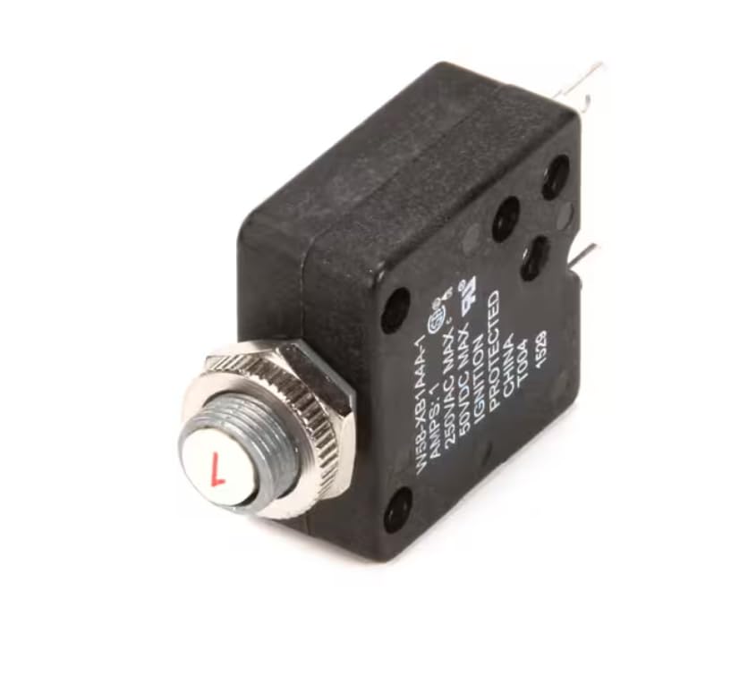 Fits Jackson T004 1529 Circuit Breaker, 1A, 250VAC, 50VDC, 200-380V, 60 Hz Models Only for AJ-100, AJ-100CE, AJ-100CGP