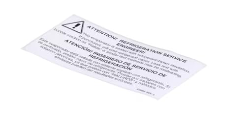 Fits Taylor 015068 Rev. 5 Label, Attention-Refrigeration Service Engineer