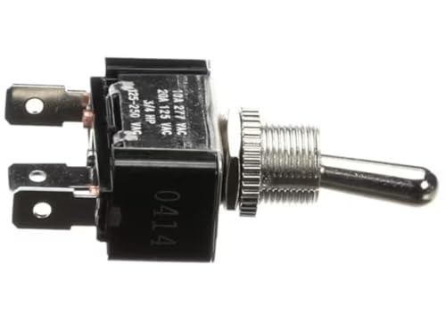 Fits Wilbur Curtis 0414 10A 277VAC 20A 125 VAC 3/4 HP 125-250 VAC Switch, Toggle, SPDT, 125/250 Volt, 10/20 Amp