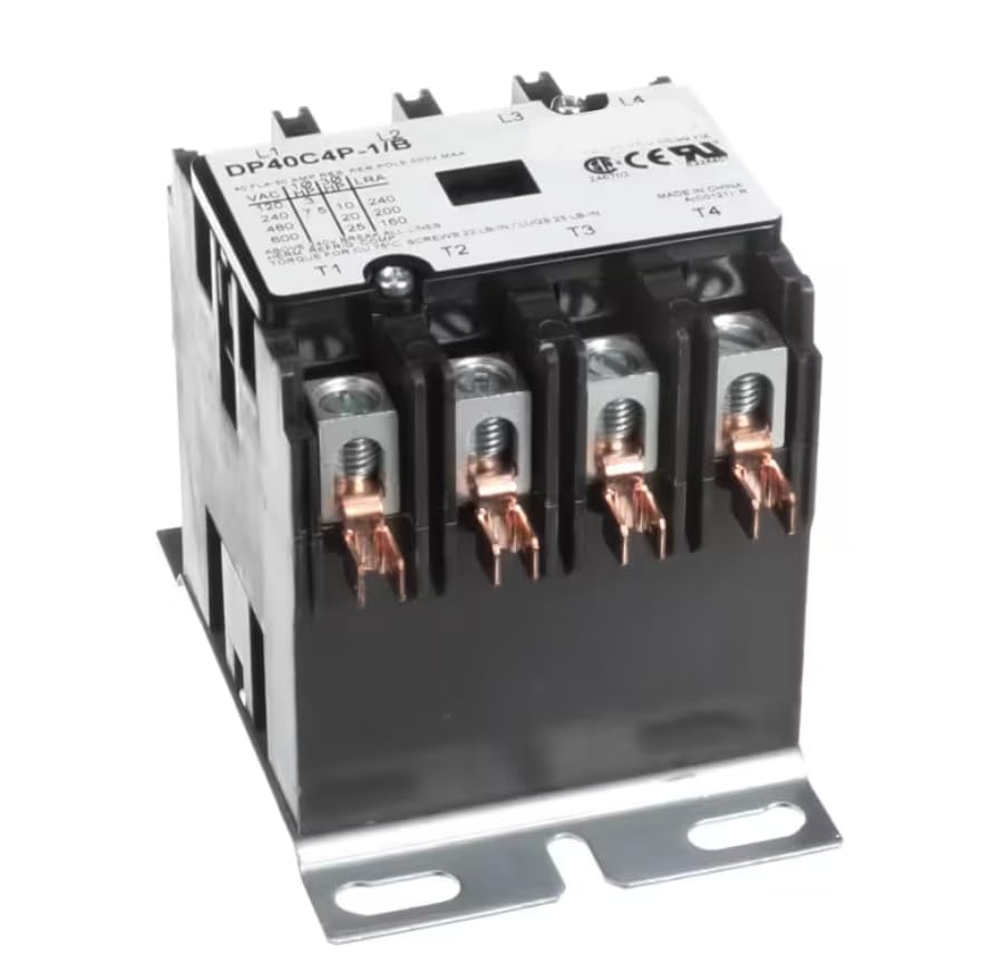 Fits Jackson DP40C4P-1/B 246702 E224401 A(C0121) R Contactor, Wash Heater, 1 PH, 4 Pole for AJ-44CE, AJ-44, AJ-44CSL
