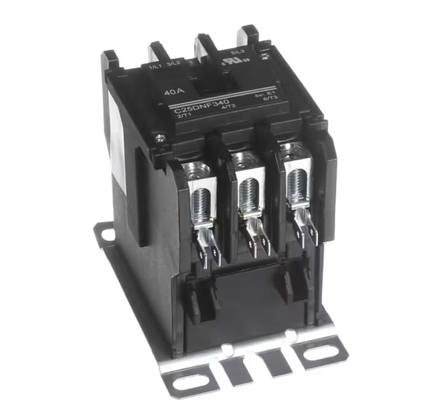 Fits AAON E1 Contactor, 115 Volt, 50/60HZ, 40 Amp, 3 Pole