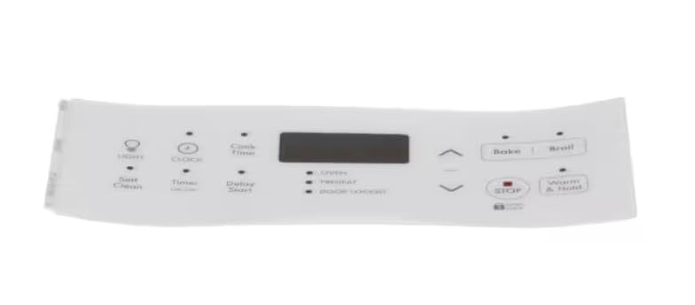 12 REV B (553488) Overlay, Control Panel, White