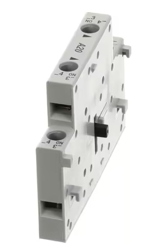 Fits Vogt Ice A20 100-S 60947-5-1 728B 600V 10A A600 Q600 3020 1850 77 Auxiliary Contact, 10 Amp, 2 Normally Open, Side Mount, P18XT Series