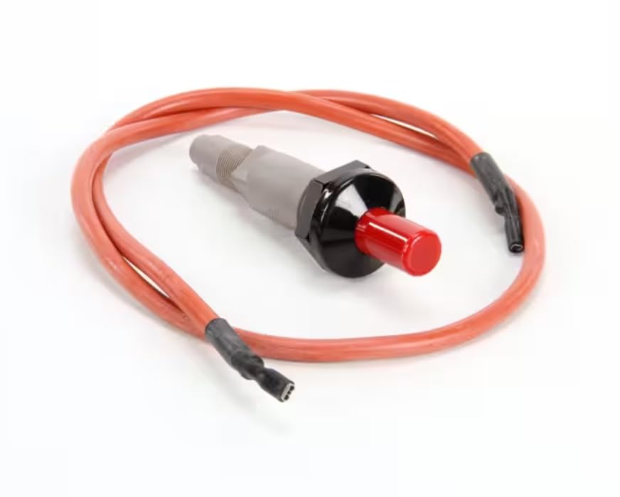 Fits Nieco 1244 Spark Ignitor with 24" Lead Wire, Red Pushbutton for 950, 932G, 650