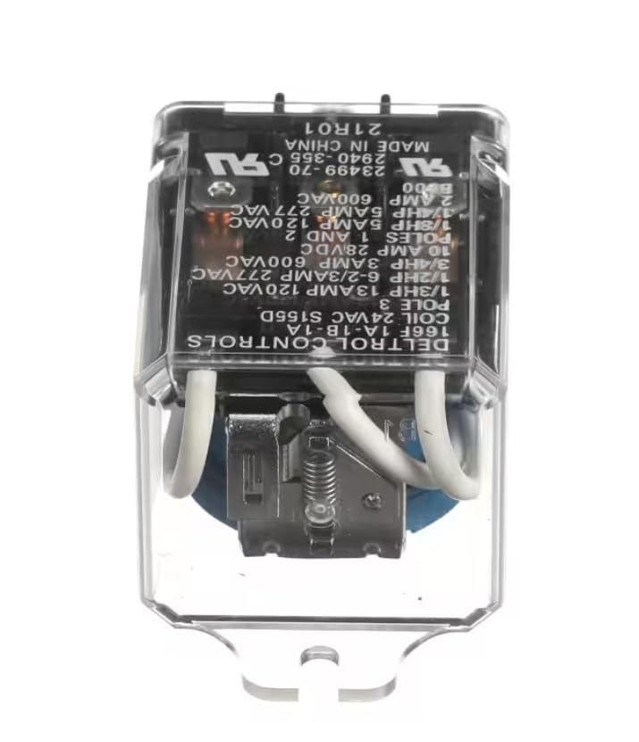 Fits York 1A-1B 23499-70 2840-355 21R01 Z2101 20727-51 Heater Relay, 24VAC Coil for 2765E766, 2775E766, 2780E766